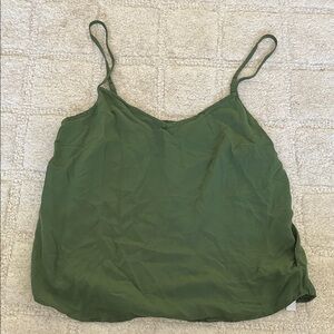 J. Crew Reimagined Forest Green Camisole Tank Top